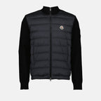 Jackets Bi-material jacket Moncler Black Homme