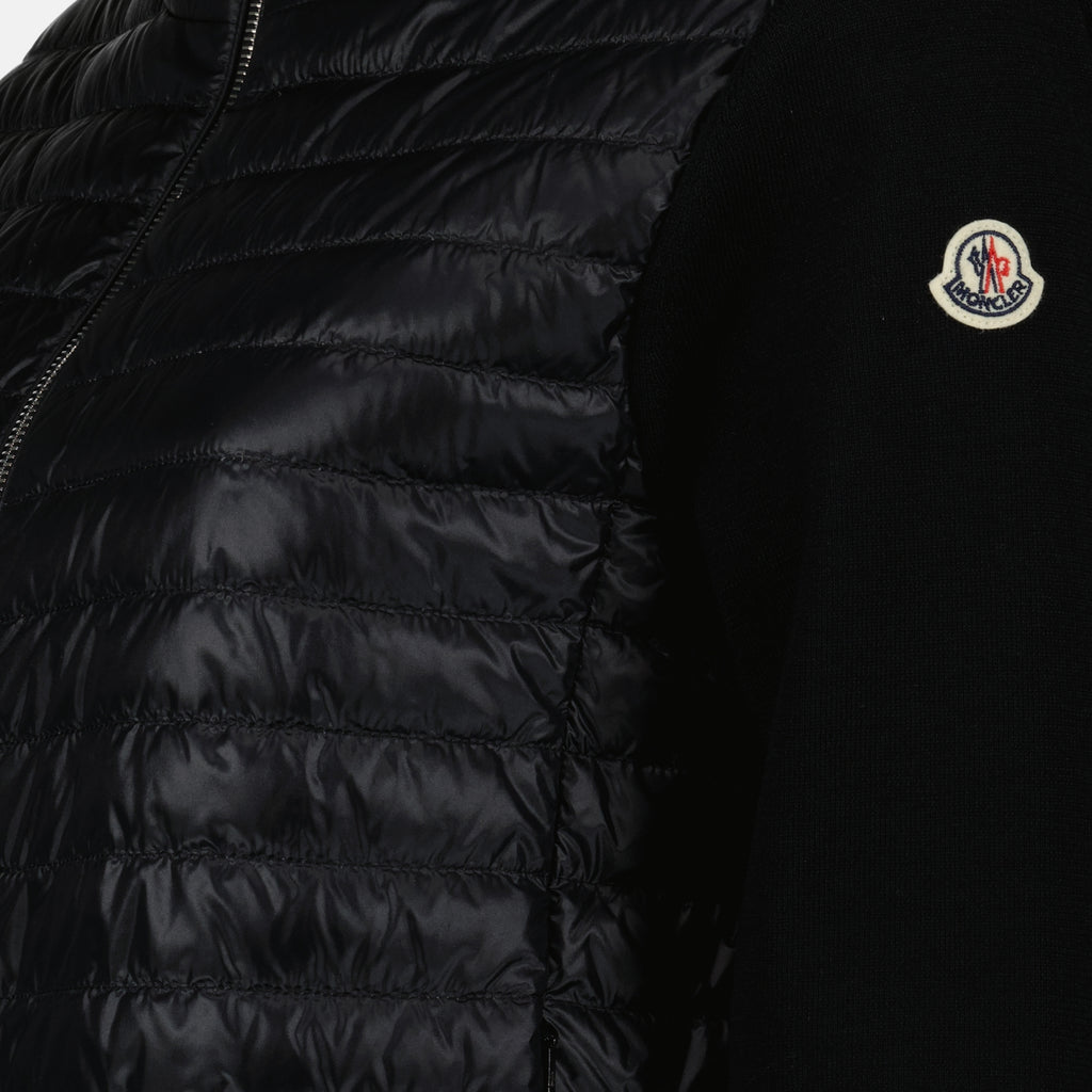 ジャケット バイマテリアルジャケット Moncler 黒 Femme