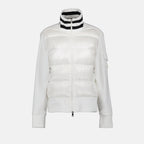 Vestes Veste bi-matière Moncler Blanc Femme