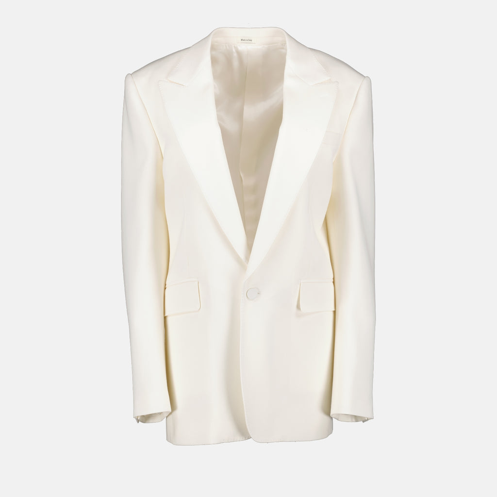 ジャケット ブレザージャケット Alexander McQueen 白 Homme