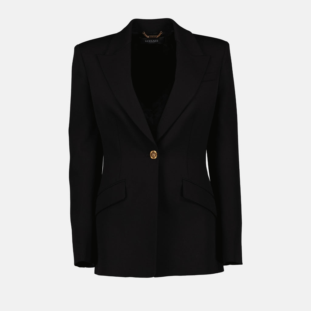 Jaquetas Blazer Versace Preto Femme
