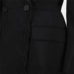 Vestes Veste blazer asymétrique Alexander McQueen Noir Femme