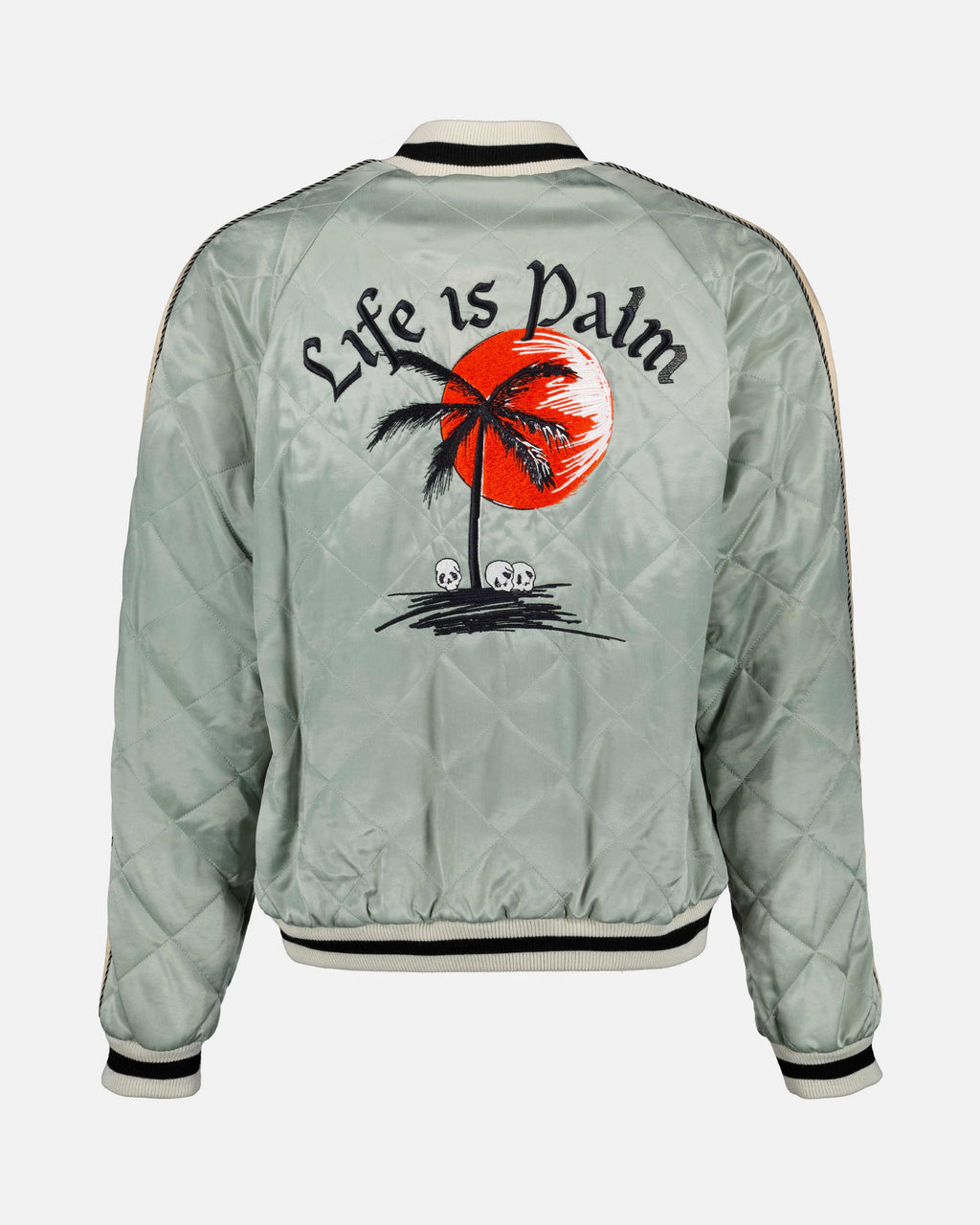 Jackets Bomber Life is Palm Palm Angels Gray Homme