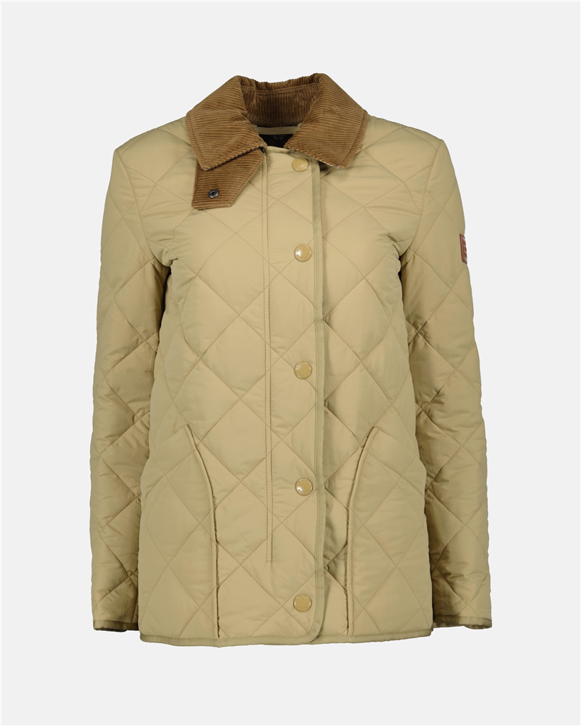 Jaquetas Casaco matelassado Burberry Bege Mulheres