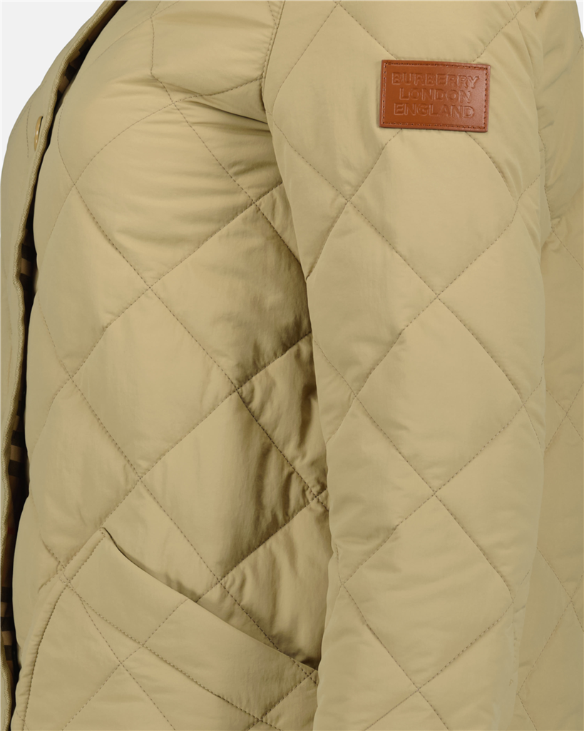 Jaquetas Casaco matelassado Burberry Bege Mulheres