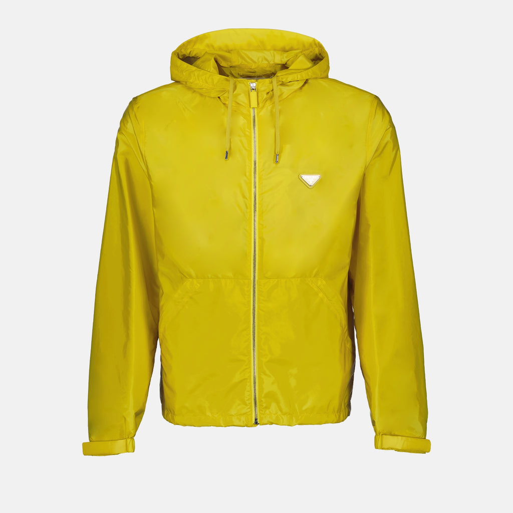 Vestes Veste en Re-Nylon Prada Jaune Homme