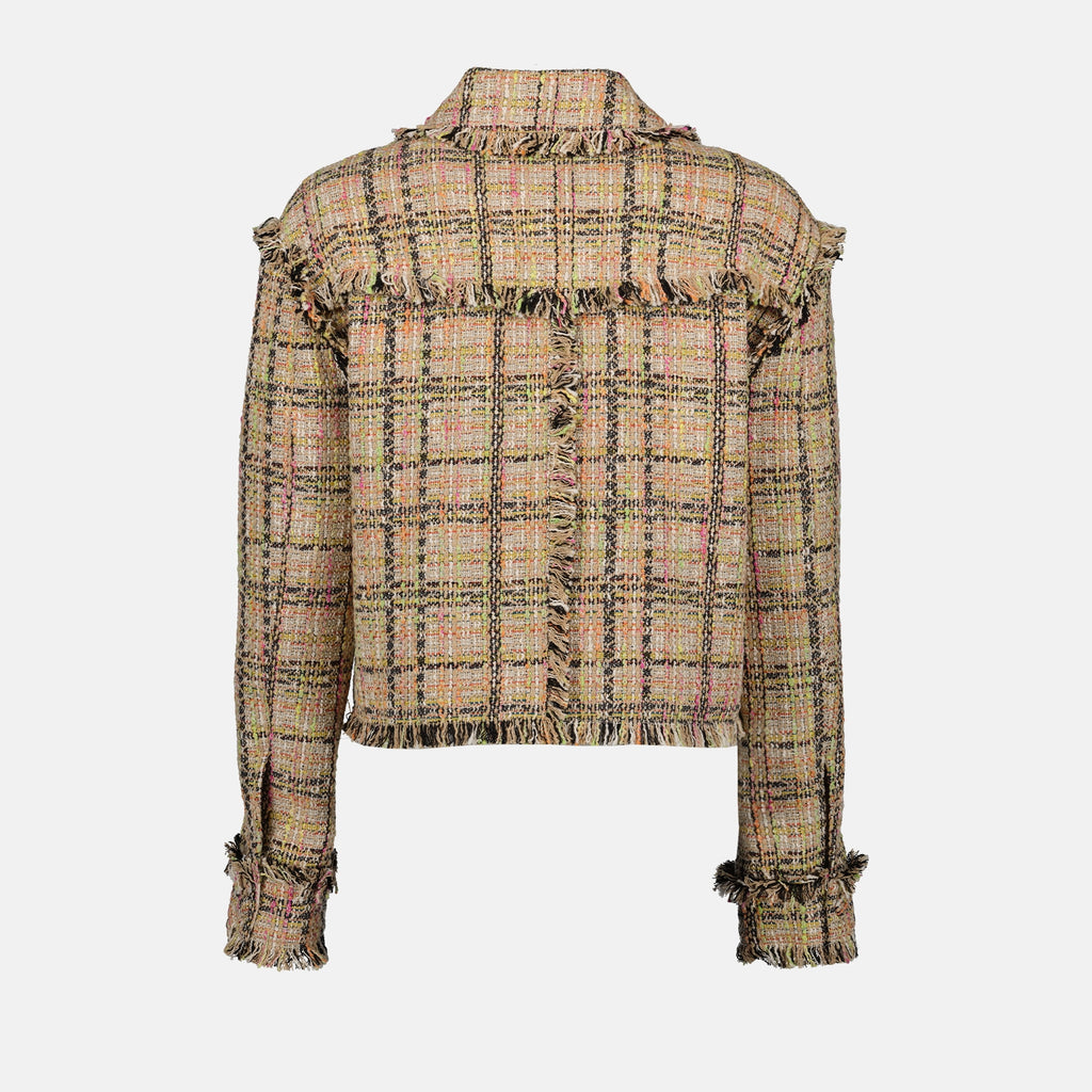 Jacken Veste courte en tweed MSGM Beige Femme