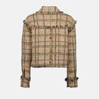 Jacken Veste courte en tweed MSGM Beige Femme