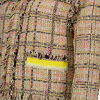 Jacken Veste courte en tweed MSGM Beige Femme