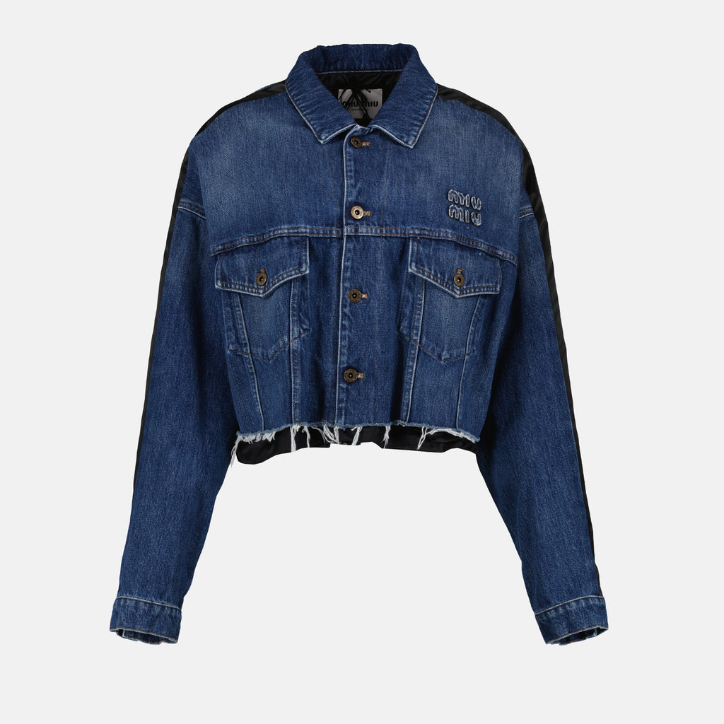 Vestes Veste en denim Miu Miu Bleu foncé Femme