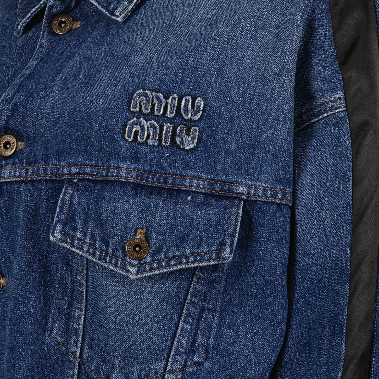 Vestes Veste en denim Miu Miu Bleu foncé Femme
