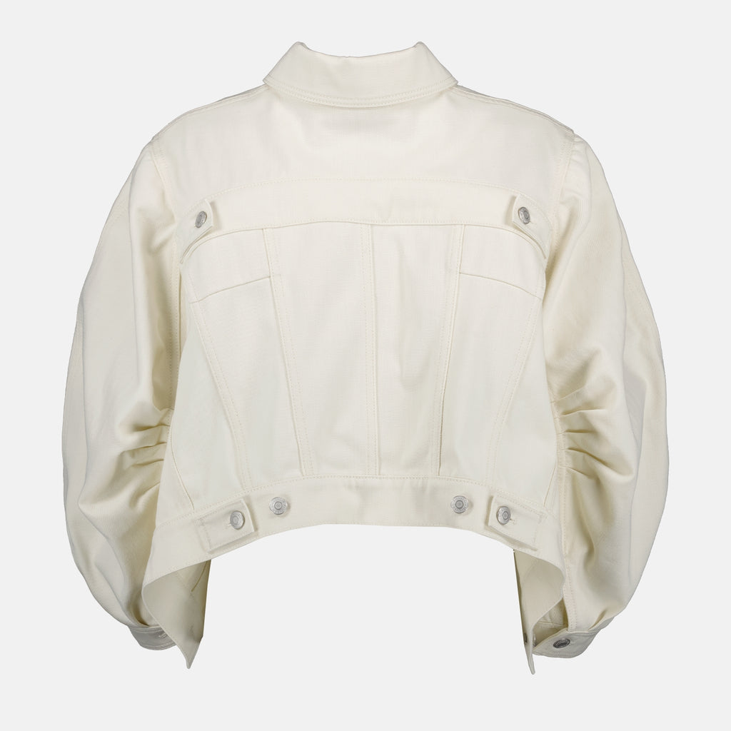 Jacken Veste en denim Alexander McQueen Beige Femme