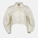 Jacken Veste en denim Alexander McQueen Beige Femme