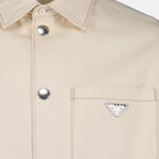 셔츠 Veste en denim Prada 베이지 Homme