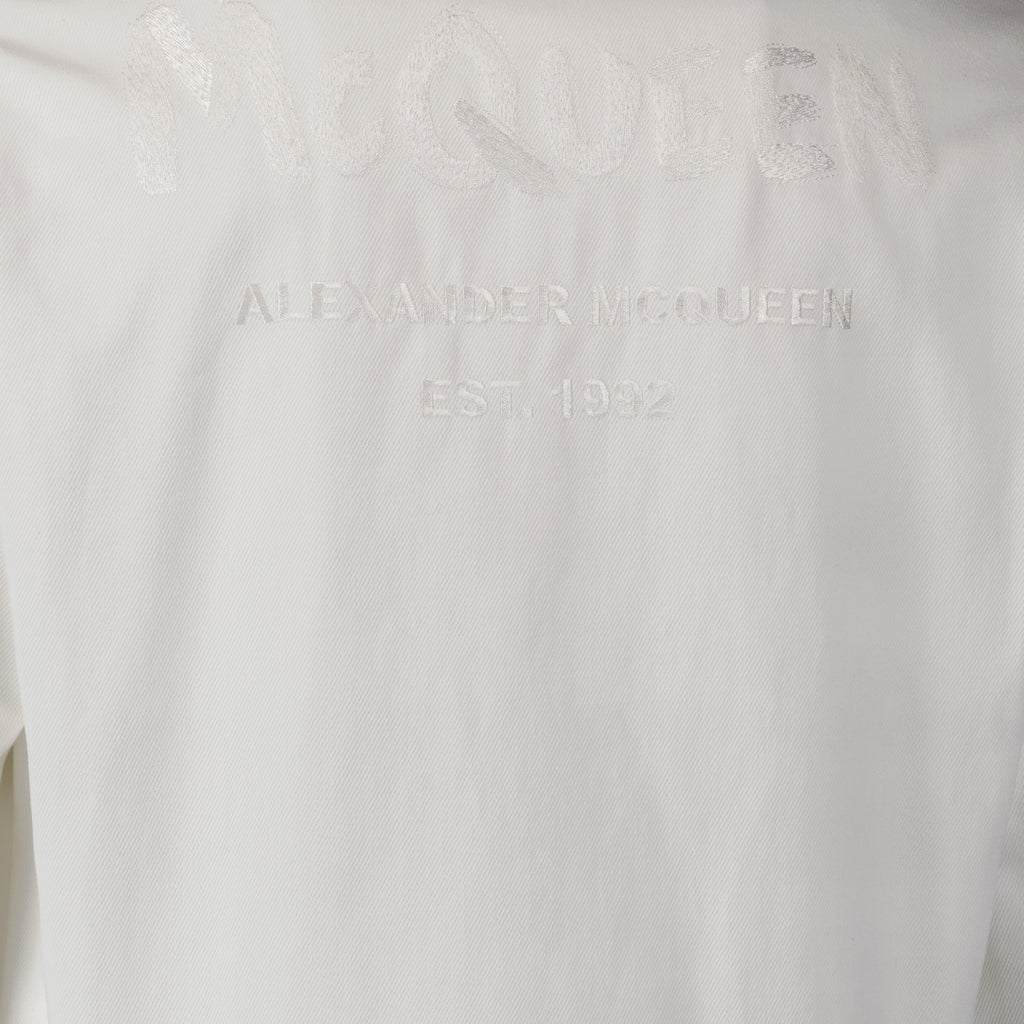 Vestes Veste en denim Alexander McQueen Blanc Homme