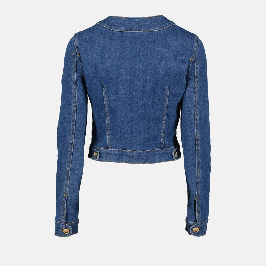 Jacken Veste en denim Moschino Blau Femme