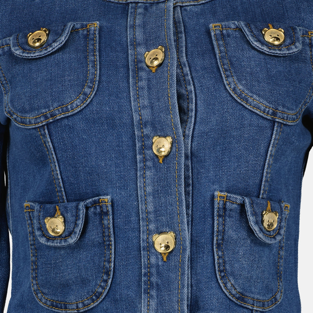 Jacken Veste en denim Moschino Blau Femme