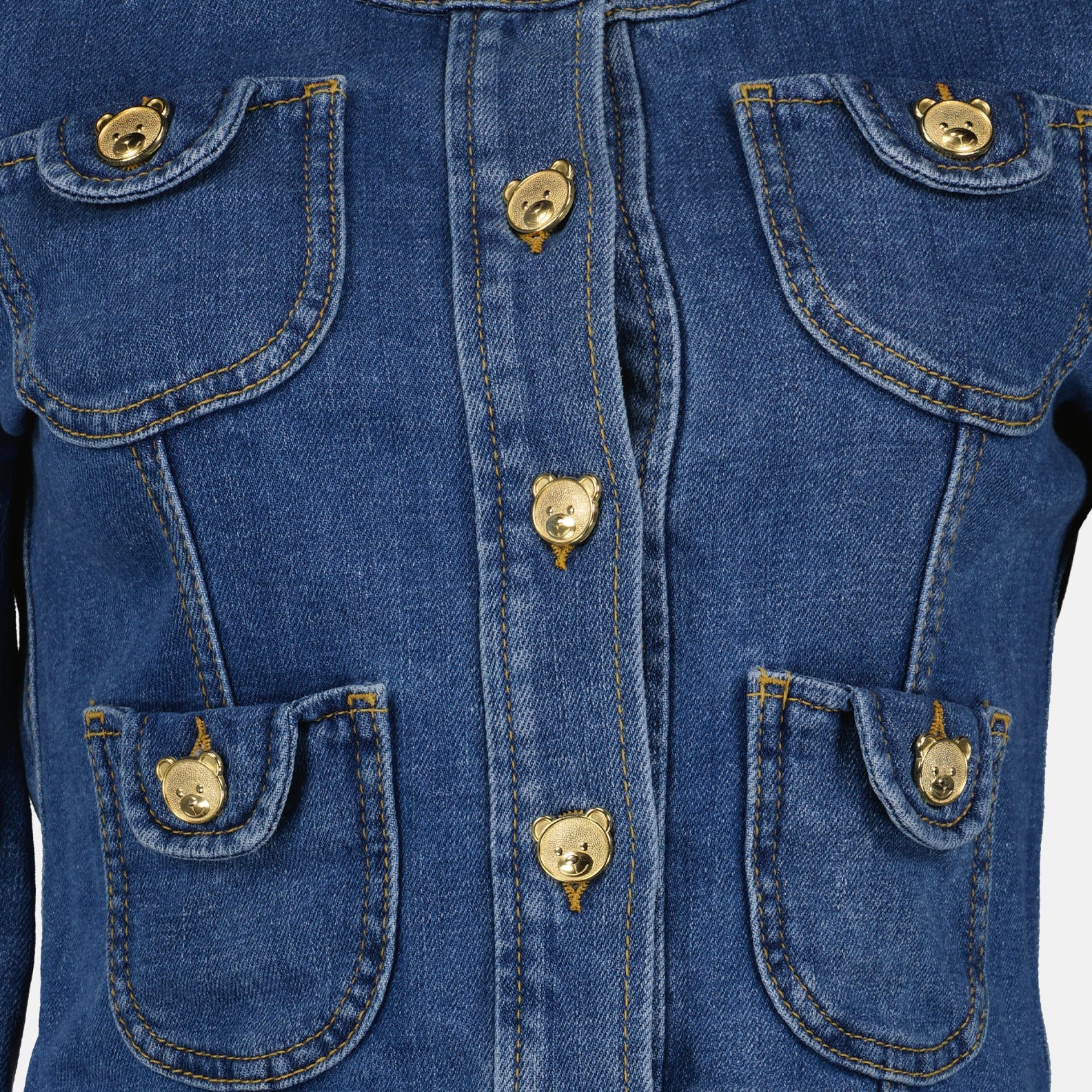 Jacken Veste en denim Moschino Blau Femme