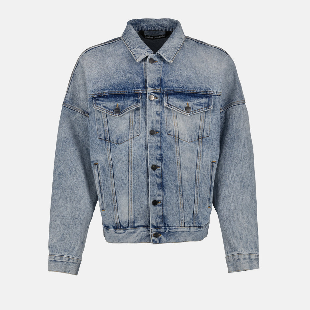 Chaquetas Veste en denim Palm Angels Azul Homme