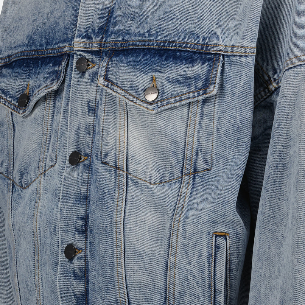 Chaquetas Veste en denim Palm Angels Azul Homme