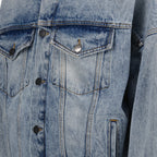 Chaquetas Veste en denim Palm Angels Azul Homme