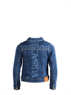 Bekleidung Veste en denim Greca Versace Blau Kinder