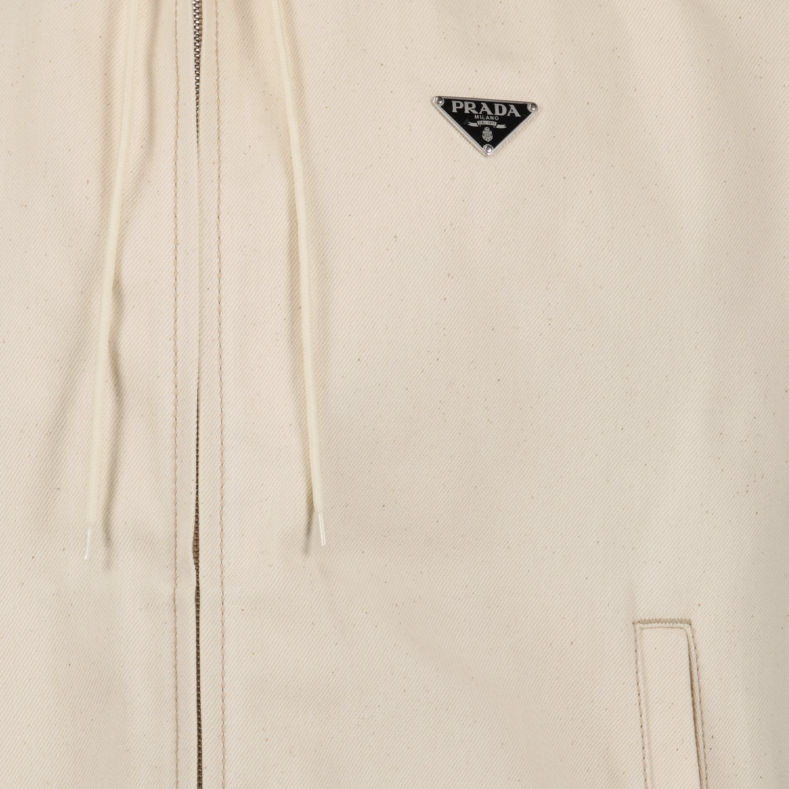 재킷 Veste en denim Prada 베이지 Homme