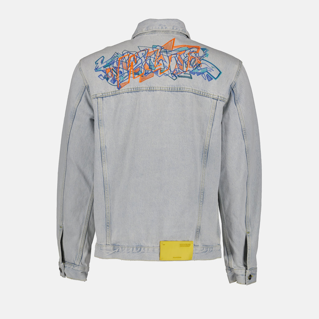 Jaquetas Veste en jean Skate Off-White Azul Homme