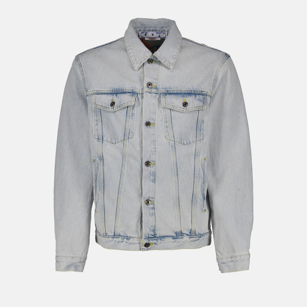 Jaquetas Veste en jean Skate Off-White Azul Homme