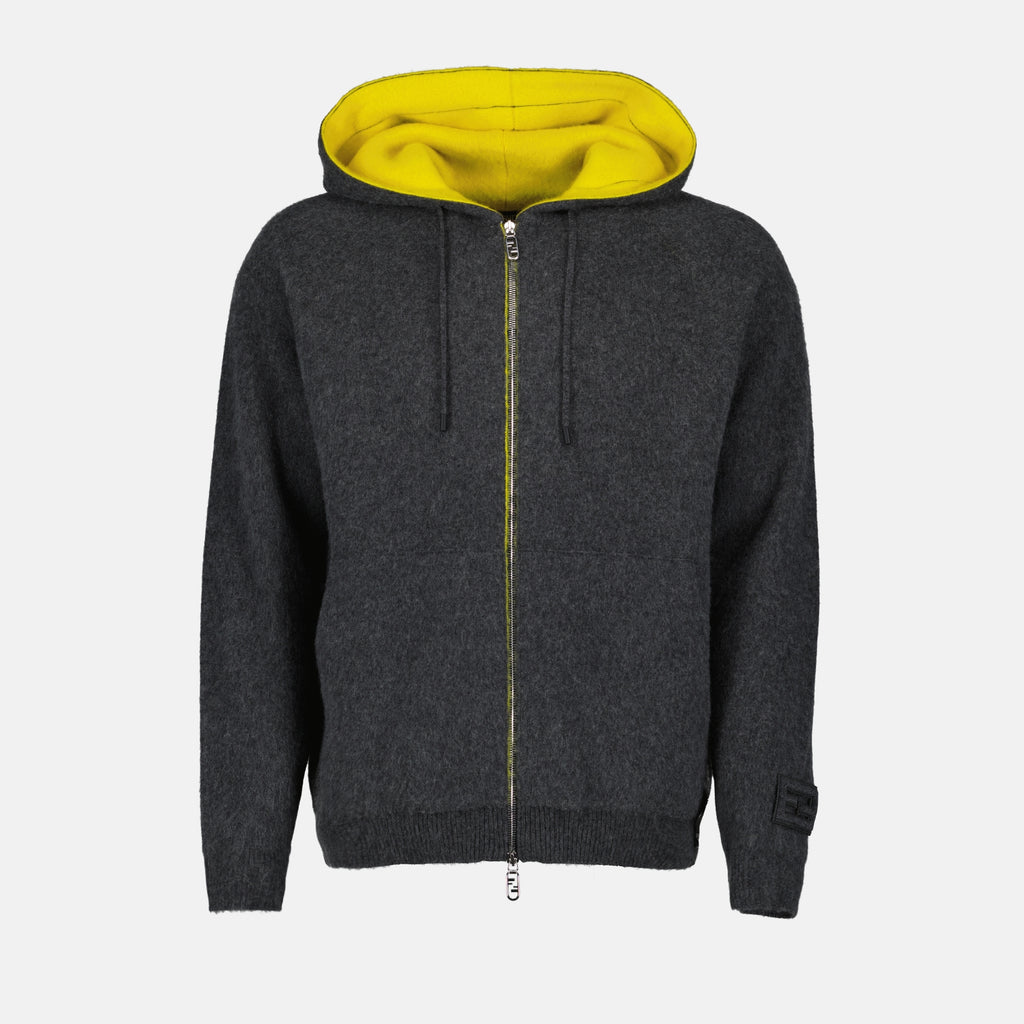 Vestes Veste en laine Fendi Gris Homme