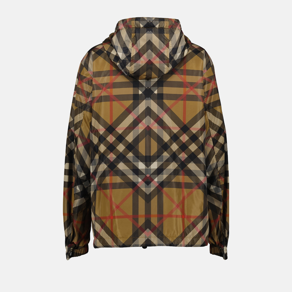 Jacken Veste en nylon Check Burberry Braun Homme