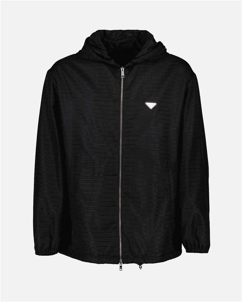 Giacche Veste à logo triangle Prada Nero Homme