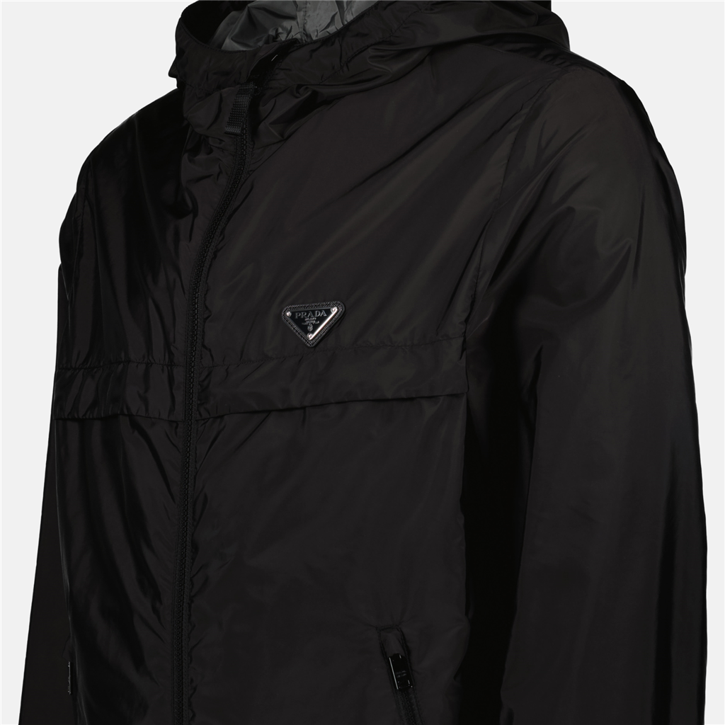 Jacken Veste à logo triangle Prada Schwarz Homme