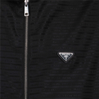 Giacche Veste à logo triangle Prada Nero Homme