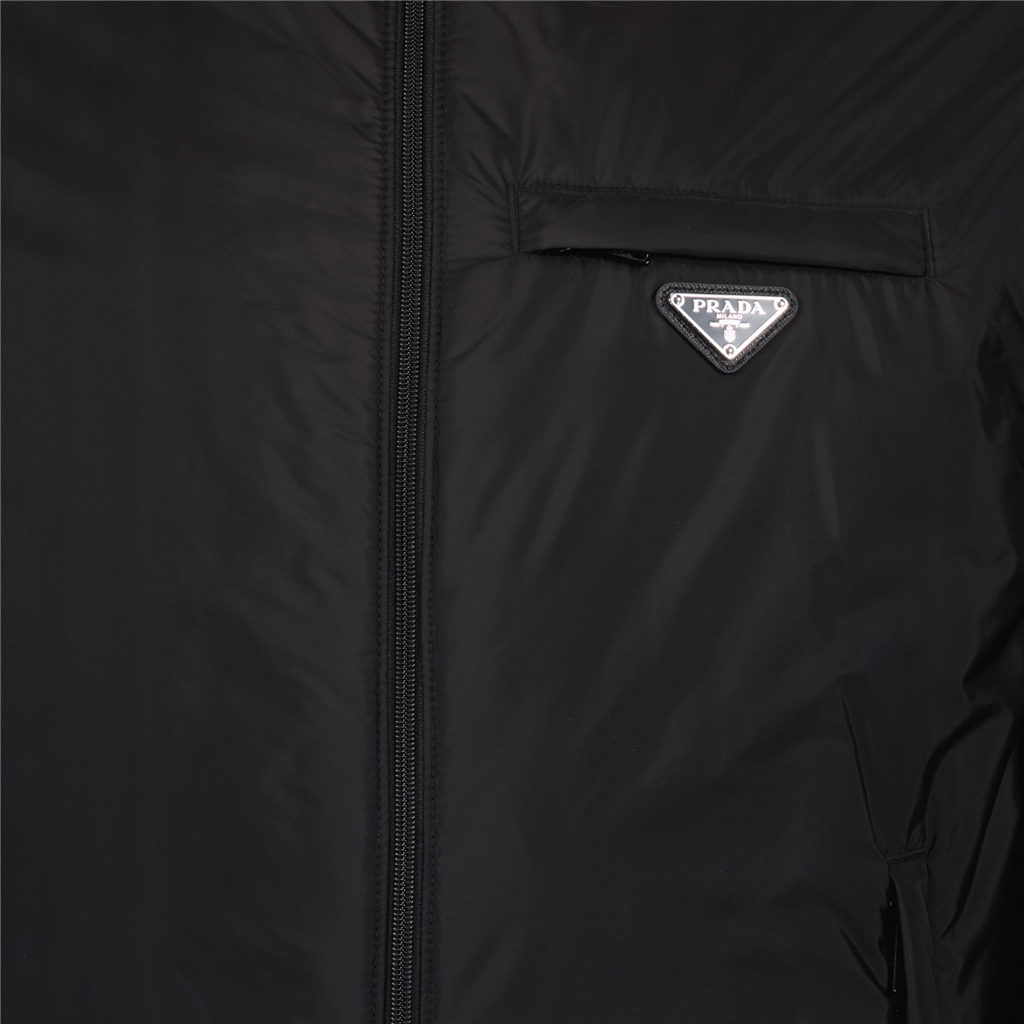 Jaquetas Veste en Re-Nylon Prada Preto Homme