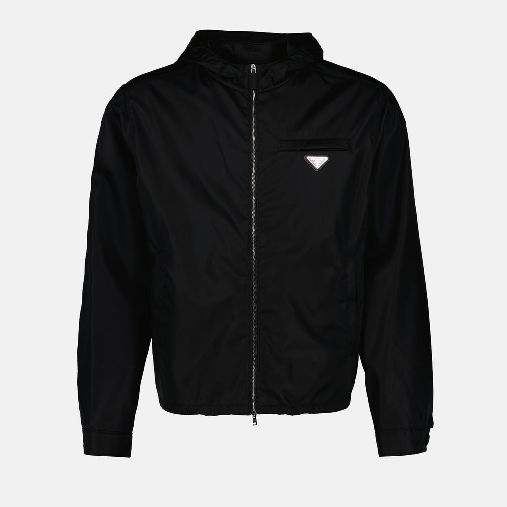 Jaquetas Casaco em Re-Nylon Prada Preto Homens