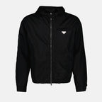 Jaquetas Casaco em Re-Nylon Prada Preto Homens