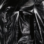 Veste en vinyle noir