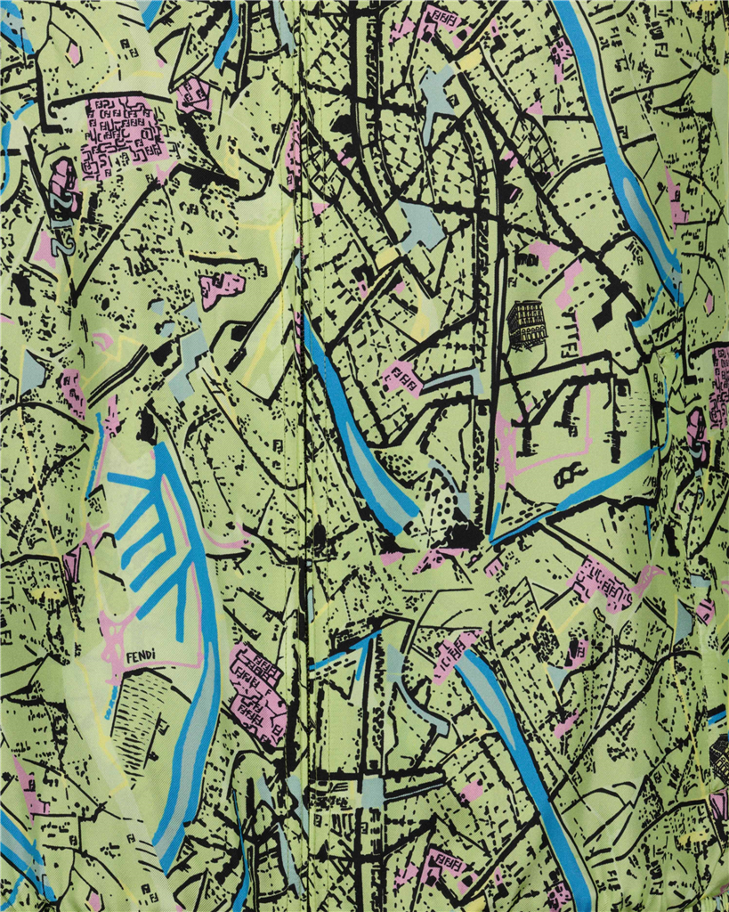 Jaquetas Fendi Map Jacket Fendi Verde Homens