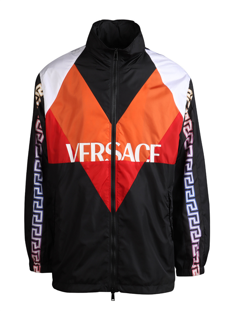 ジャケット グレカナイロンジャケット Versace オレンジ Homme
