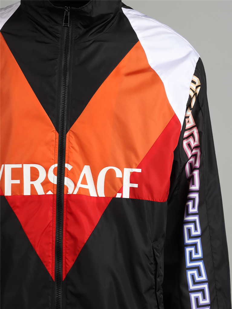 ジャケット グレカナイロンジャケット Versace オレンジ Homme