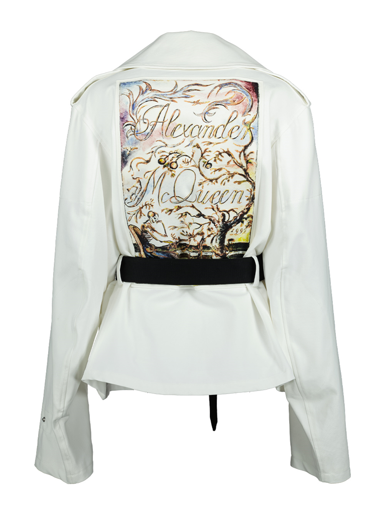 Vestes Veste imprimée Alexander McQueen Blanc Homme