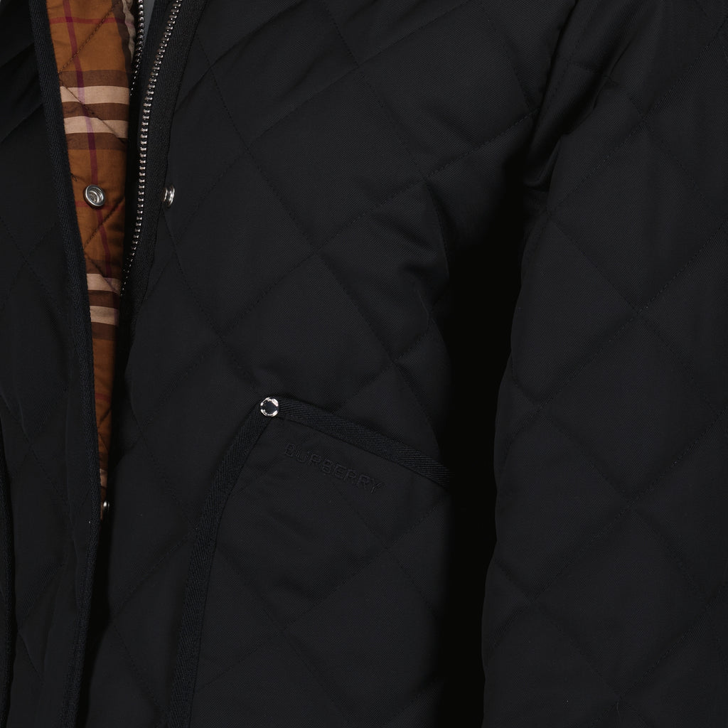 ジャケット ランフォード キルティングジャケット Burberry 黒 Femme