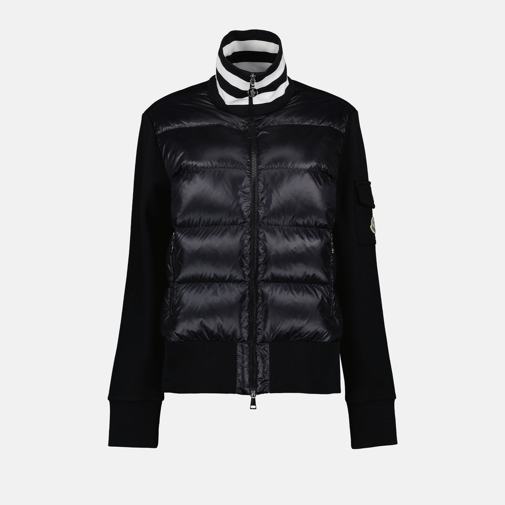 Vestes Veste bi-matière Moncler Noir Femme