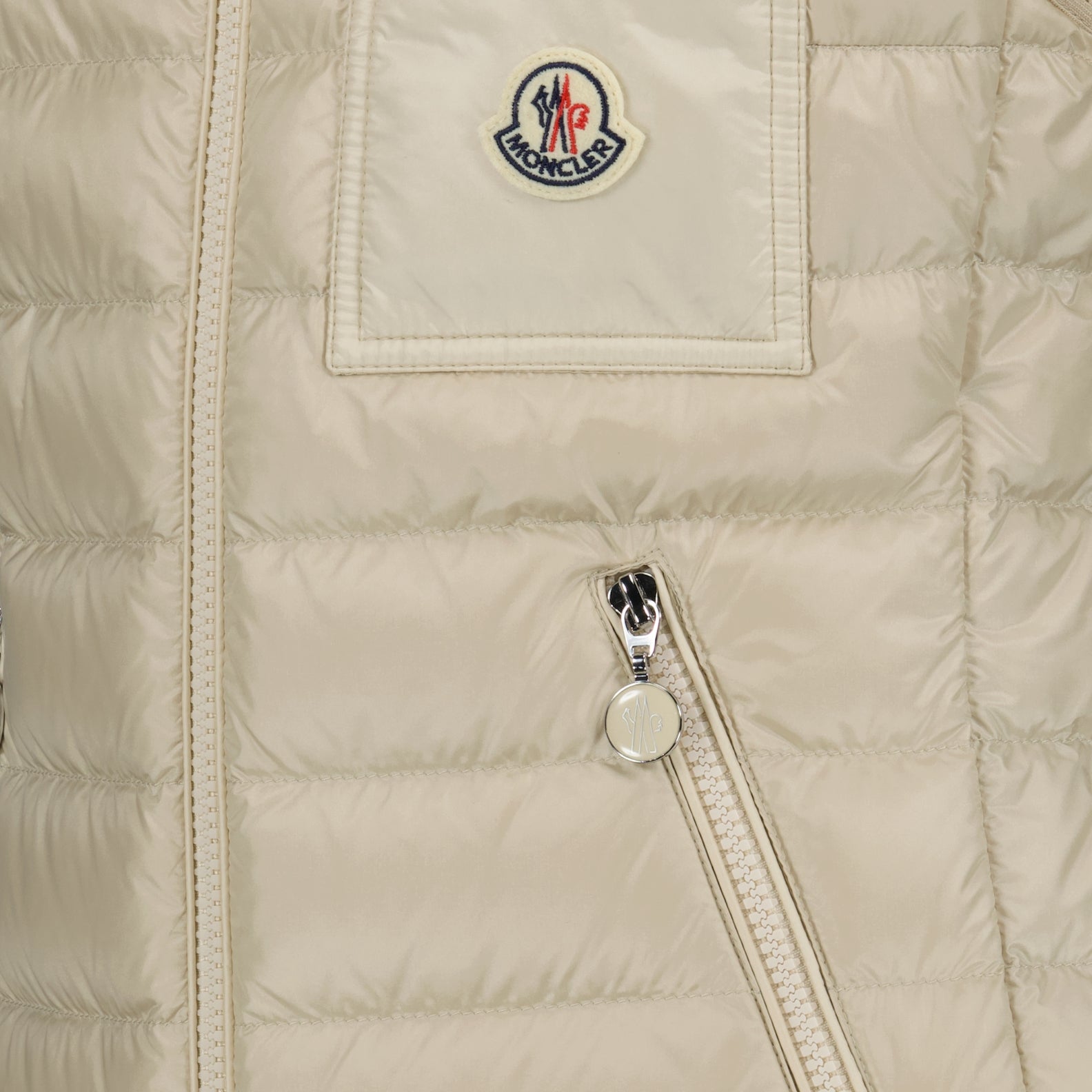 Chaquetas Veste sans manches Glygos Moncler Beige Femme