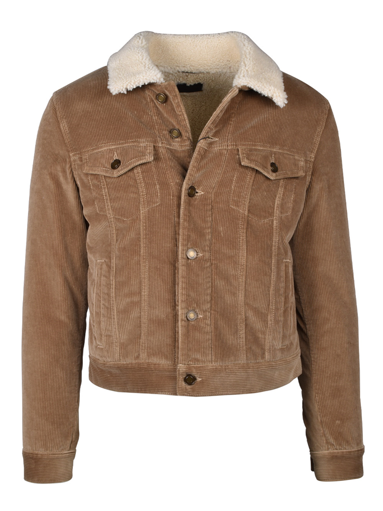 Jaquetas Veste shearling Saint Laurent Marrom Homme