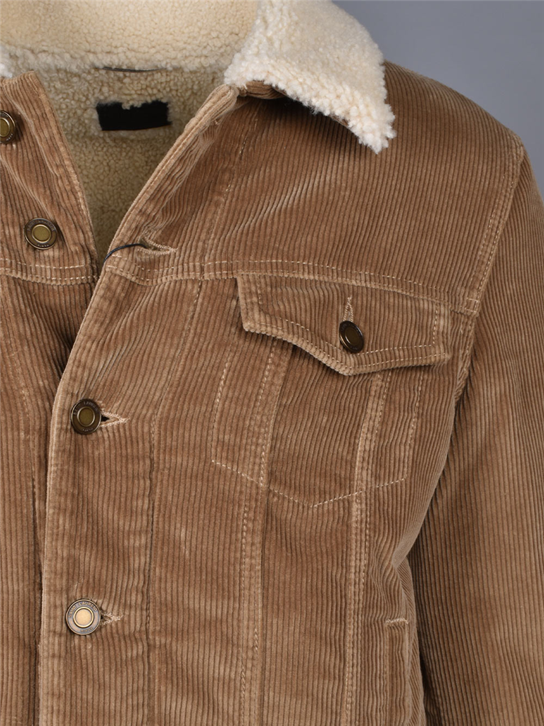 Jaquetas Veste shearling Saint Laurent Marrom Homme
