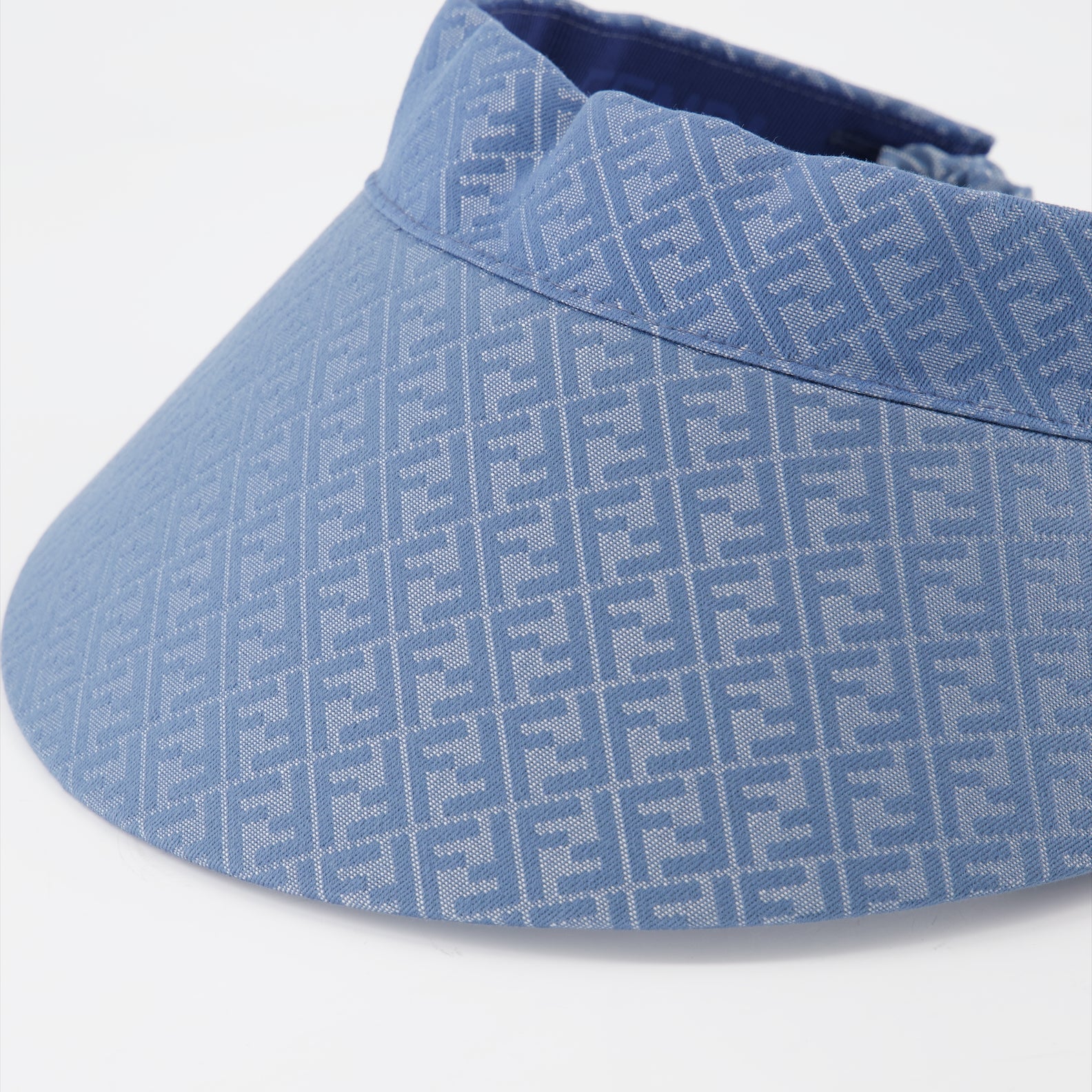 Cappelli, berretti e beanie Visière en denim Fendi Blu Femme