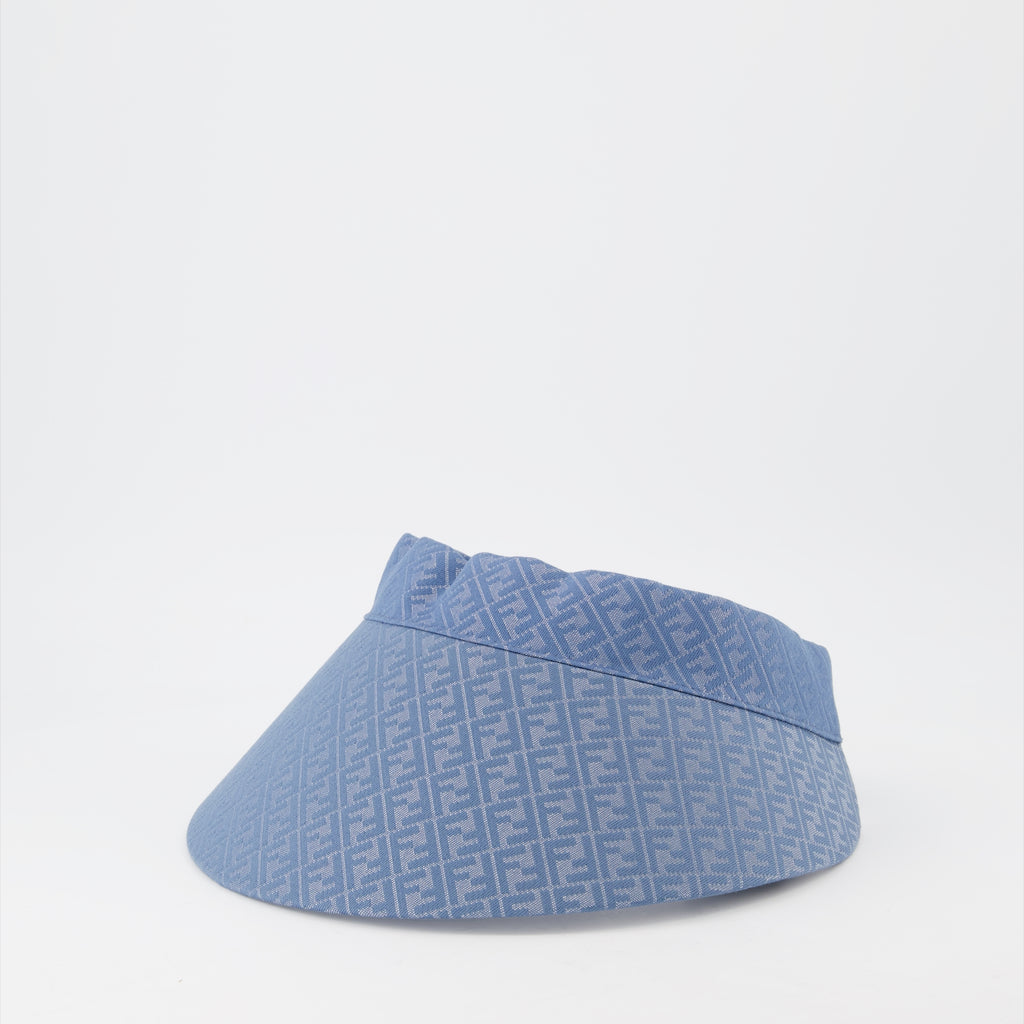 Cappelli, berretti e beanie Visière en denim Fendi Blu Femme
